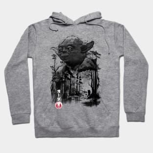 The Master in the swamp sumi-e Hoodie